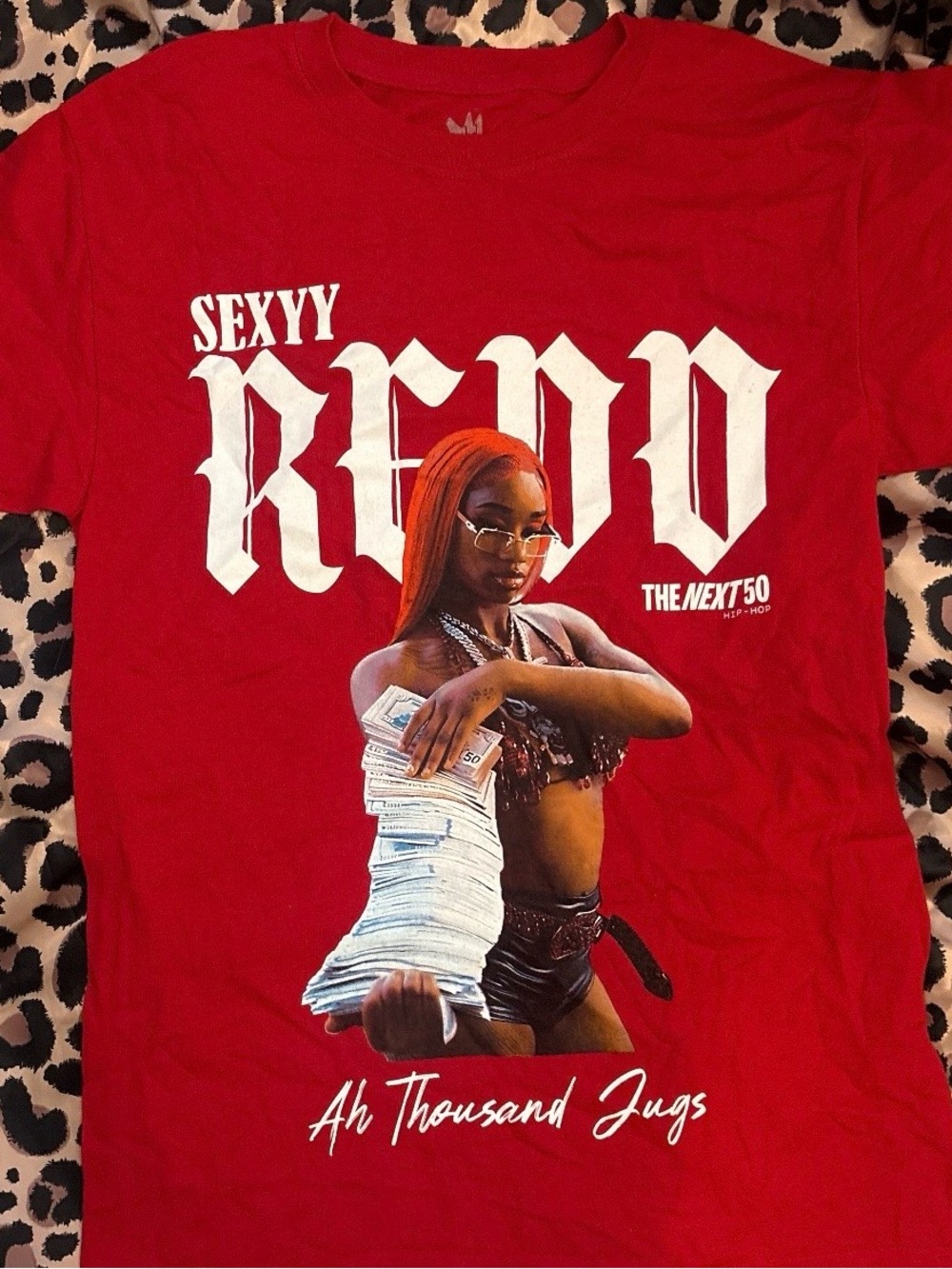 Sexyy Red Graphic Tee with Money Girl Print